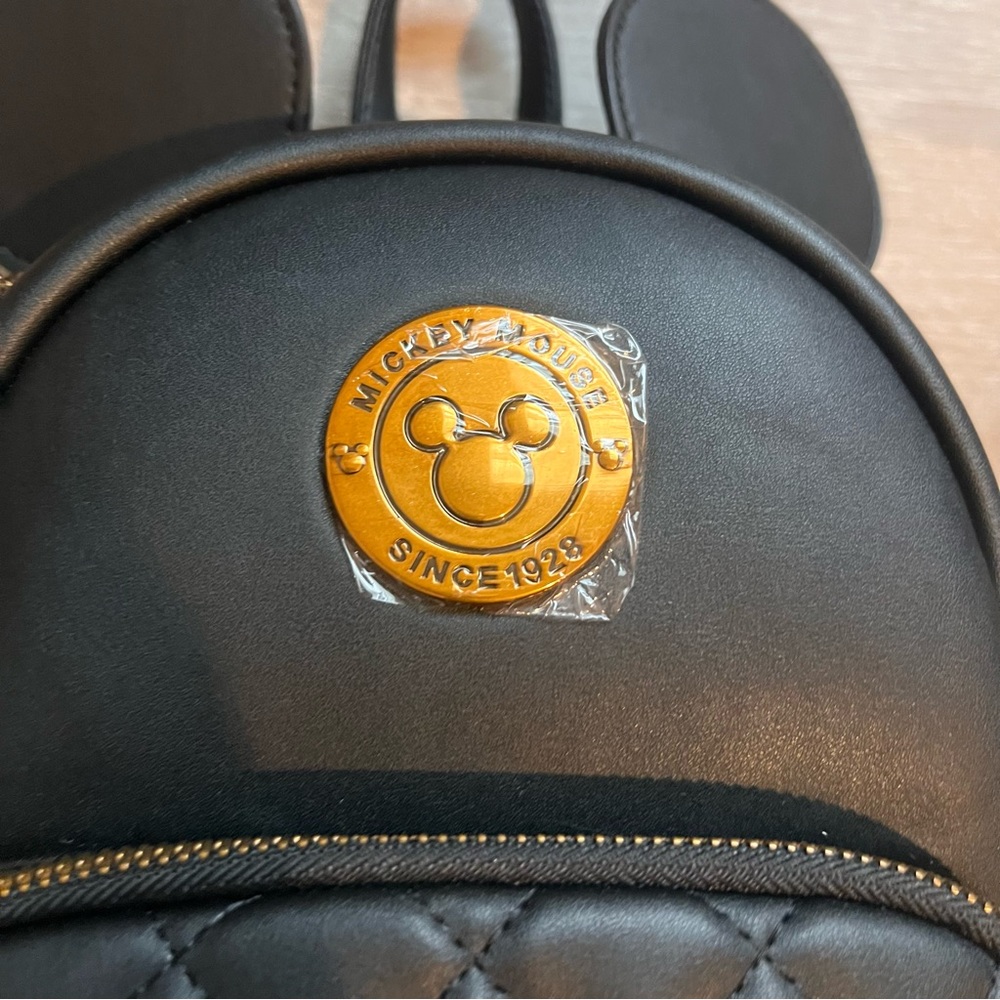 Disney Black and Gold Mickey Mouse Backpack - Picture 2 of 8
